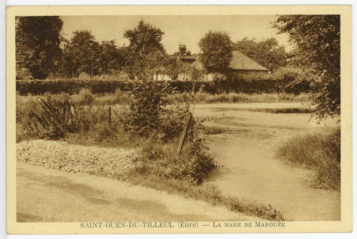 Saint-Ouen-du-Tilleul. La Mare de Marouze.