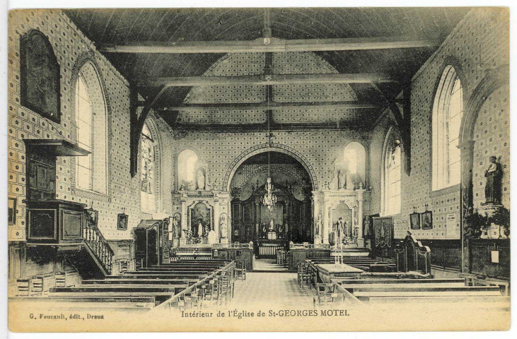 Saint-Georges-sur-Eure. Intérieur de l'Eglise.