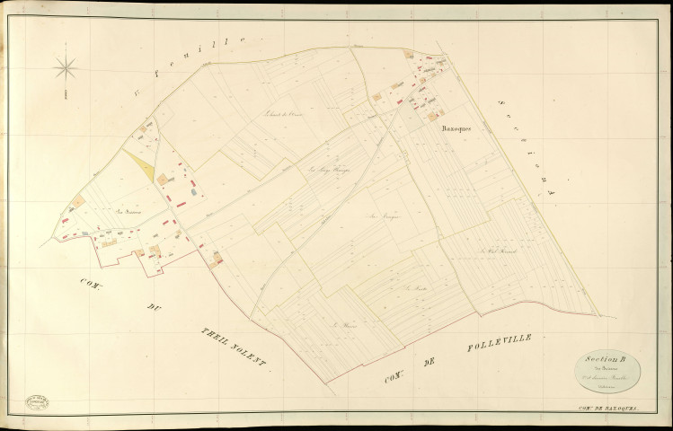 Bazoques. Section B _ des Buissons _ 2e et dernière Feuille