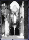 Ruines et vestiges d'église de l'abbaye de Saint-Wandrille de Saint-Wandrille-Rançon (Seine-Maritime).