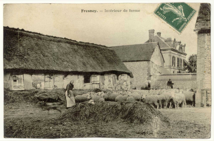 Fresney. Intérieur de Ferme.