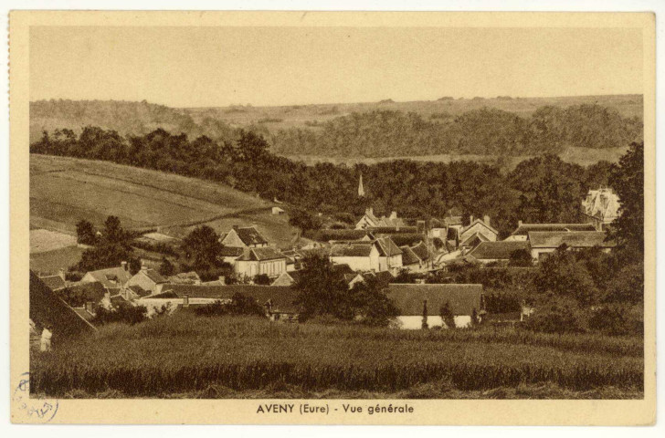 Dampsmesnil. Aveny Vue générale.