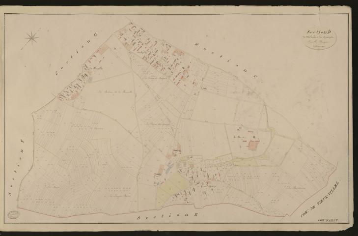 Ailly. Section D _ de Malpalu et des Quaizes _ Feuille Unique