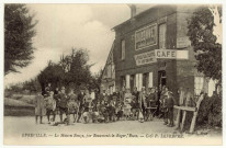 Epreville-près-le-Neubourg. La Maison Rouge, par Beaumont-le-Roger-Café P. LEFEBVRE.