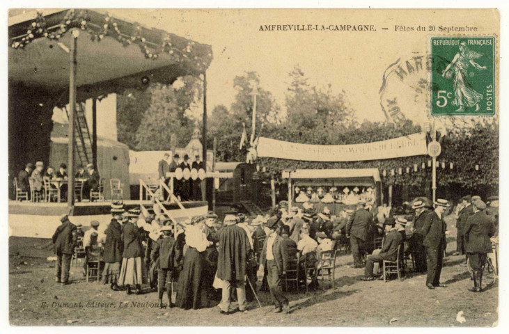 Amfreville-la-Campagne. Fête du 20 septembre.