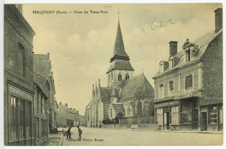 Serquigny. Place du Vieux-Pont.
