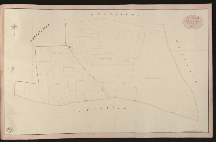 Saint-Denis-le-Ferment. Section E _ de la Mare Imbourg _ 2e de 3 Feuilles