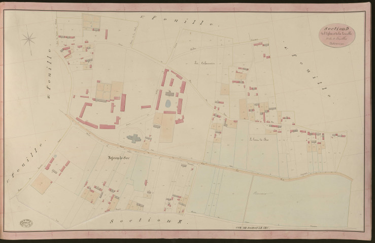 Nojeon-le-Sec. Section D _ de l'Eglise et de la Tourelle _ 3e de 4 Feuilles