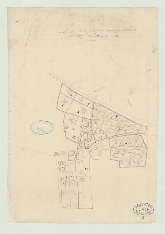 Glos-la-Ferrière – Couvains – Saint-Pierre-de-Sommaire (Orne) - Plans de la seigneurie de La Broudière. *