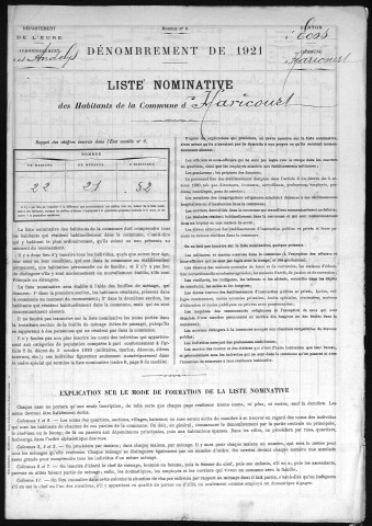 HARICOURT 1921