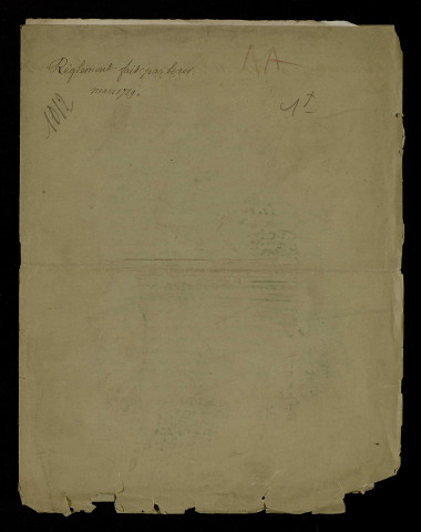 Règlement imprimé concernant la convocation des Etats-Généraux dans les bailliages de Rouen et Charleval et dans les justices seigneuriales d'Andely, Gisors, Lyons et Vernon.