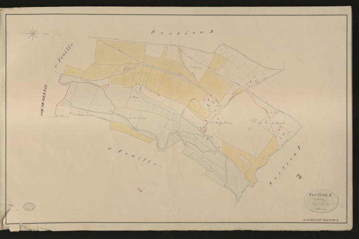 Saint-Aubin-le-Vertueux. Section A _ du coudray _ 2e de 3 Feuilles