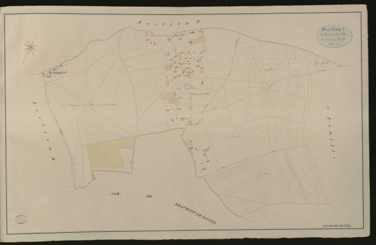 Beaumontel. Section C _ de Beaumont la Ville _ 2e et dernière Feuille