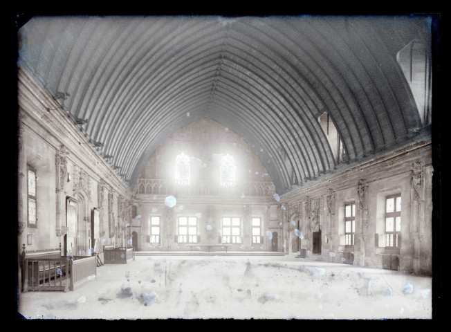 Grande salle du Palais de justice de Rouen (Seine-Maritime).