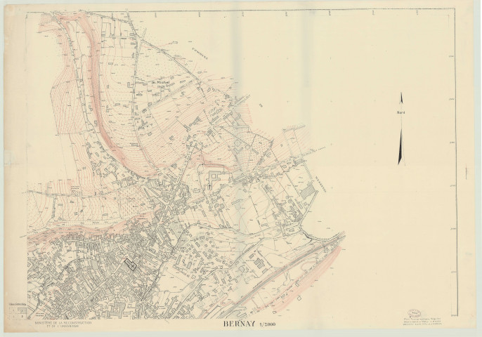 Bernay _ MRU _ Plan topographique régulier en 4 feuilles