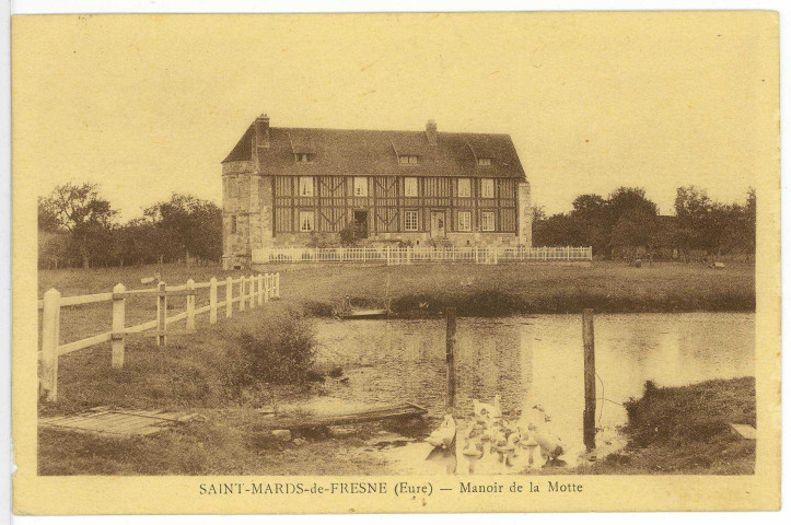 Saint-Mards-de-Fresne. Manoir de la Motte.