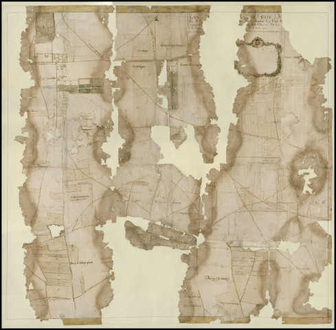 Sainte-Colombe-la-Commanderie - Plan de la seigneurie. *
