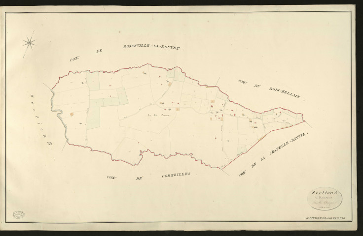 Saint-Pierre-de-Cormeilles. Section A _ des Prés Catteaux _ Feuille Unique