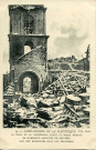SAINT PIERRE DE LA MARTINIQUE - LA TOUR DE LA CATHÉDRALE AYANT LE MIEUX RÉSISTÉ DE NOMBREUX CADAVRES DE RÉFUGIÉS ONT ÉTÉ RETROUVÉS SOUS LES DÉCOMBRES
