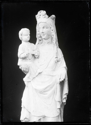 Statue de Vierge à l'enfant de l'église de Noyers (Eure).