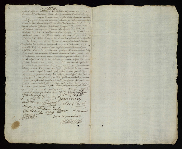 Ville de Quillebeuf _ Procès verbal manuscrit.