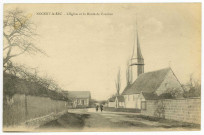 Nogent-Le-Sec. L'Eglise et la Route de Conches.