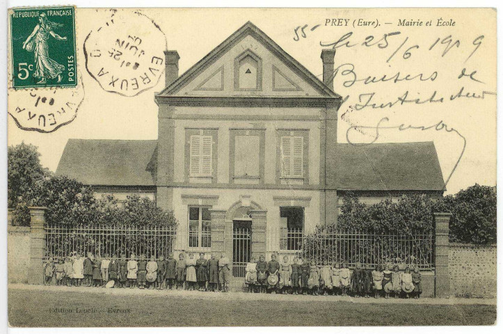 Prey. Mairie et Ecole.