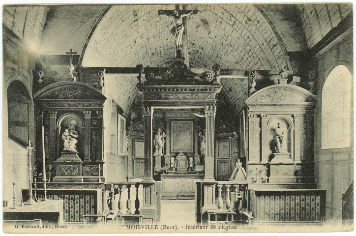 Moisville. Intérieur de l'Eglise.