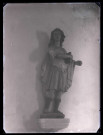 Église d'Ambenay (Eure), statue d'un saint.