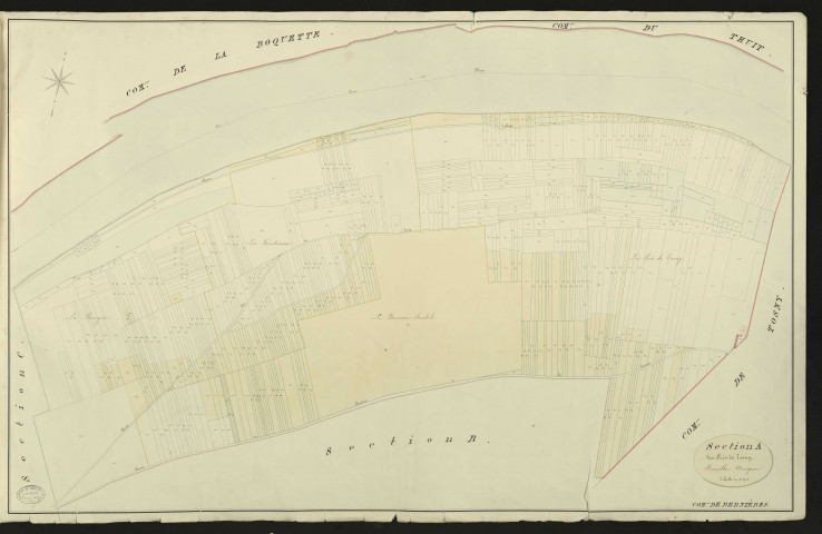 Bernières-sur-Seine. Section A _ des Prés de Tosny _ Feuille Unique