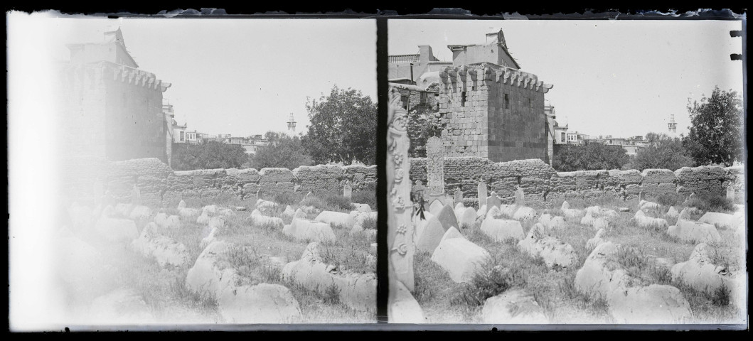 Cimetière musulman à Damas (Syrie).