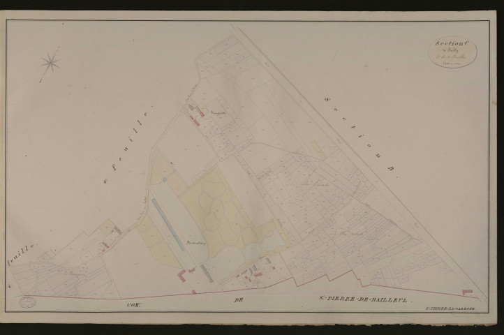 Saint-Pierre-la-Garenne. Section C _ de Bailly _ 3e de 4 Feuilles