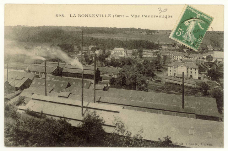 Bonneville-sur-Iton (la). Vue Panoramique.