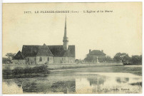 Plessis-Grohan (Le). Garel L'Eglise et la Mare.