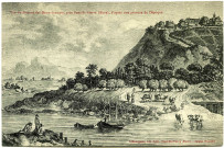 Amfreville-sous-les-Monts. Vue du Prieuré des Deux-Amants, près Pont-St-Pierre (Eure), d'après une gravure de l'époque.