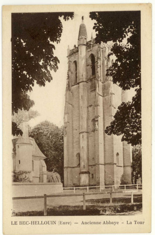 Bec-Hellouin (Le). Ancienne Abbaye-La Tour.
