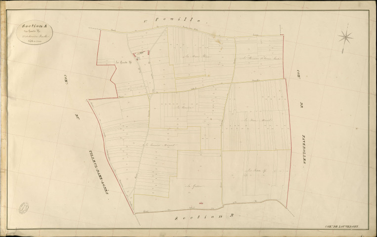 Louversey. Section A _ des Grands Ifs _ 2e et dernière Feuille