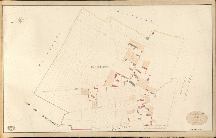 Boissy-sur-Damville. Section B _ de l'Eglise _ 2e de 3 Feuilles