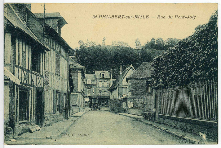 Saint-Philbert-sur-Risle. Rue du Pont-Joly.