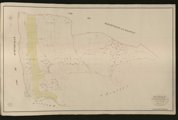 Beuzeville. Section G _ des Bois Rimbert et de la Brierie _ 1re de 2 Feuilles