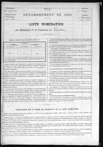 CANTIERS 1921