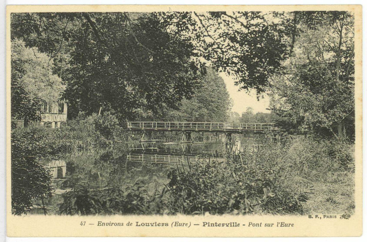 Pinterville. Pont sur l'Eure.