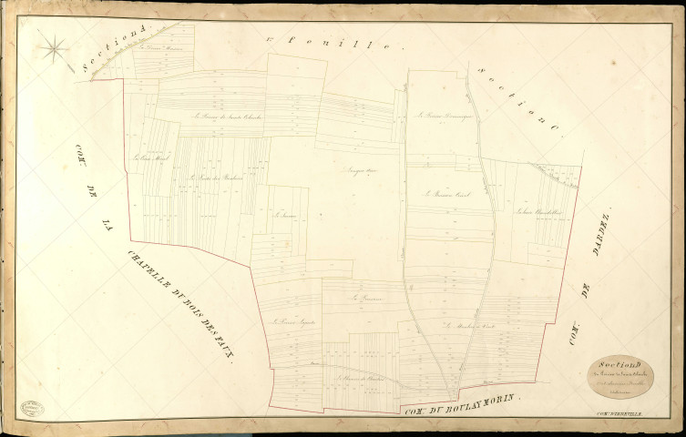 Irreville. Section D _ du Poirier de Sainte Colombe _ 2e et dernière Feuille