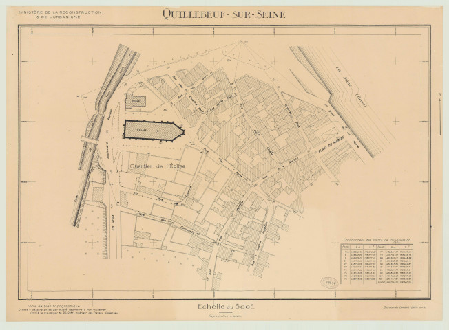 Quillebeuf-Sur-Seine _ MRU _ Fond de plan topographique