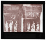 Église de Sébécourt (Eure), retables latéraux et six statues.