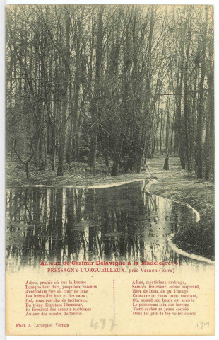 Pressagny-l'Orgueilleux. Adieux de Casimir Delavigne à la Madeleine (5).
