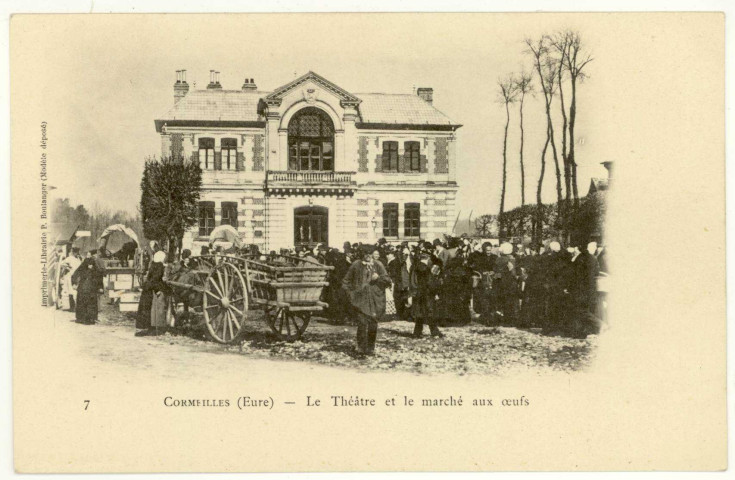 Cormeilles. Le Théâtre et le marché aux oeufs.