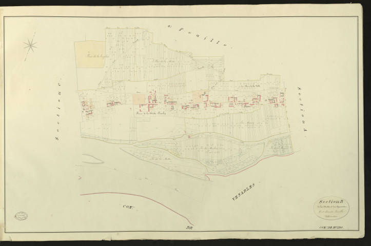 Muids. Section B _ de la Motte et du Quesnot _ 3e et dernière Feuille
