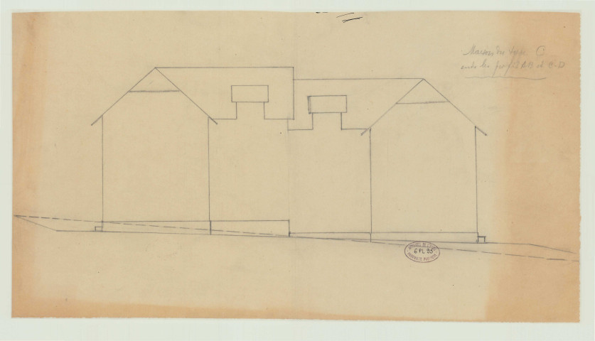 Breuilpont _"Ferme du château de Lorey. Propriété de Mme la comtesse de Montgrillon. Remise à grains et fourrage".