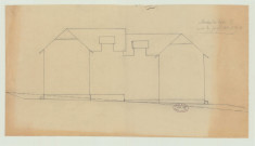 Breuilpont _"Ferme du château de Lorey. Propriété de Mme la comtesse de Montgrillon. Remise à grains et fourrage".
